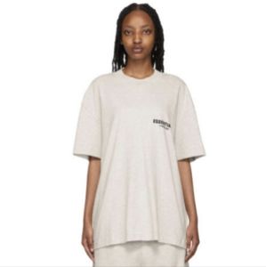 Essentials Off White Cotton T-Shirt, Small